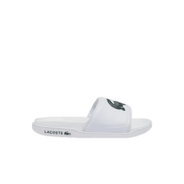 achat Claquettes Lacoste Homme CROCO DUALISTE Blanc profil droit