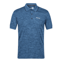 achat Polo Homme Regatta REMEX II Bleu profil avant