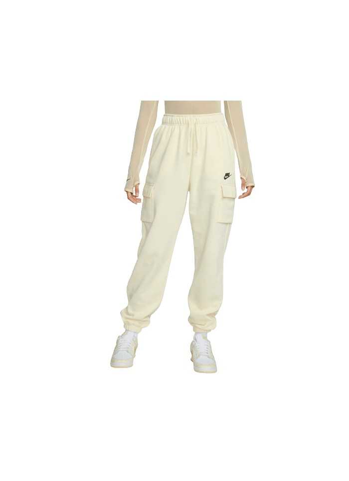 achat Pantalon cargo Nike femme NSW CLUB FLEECE crème face