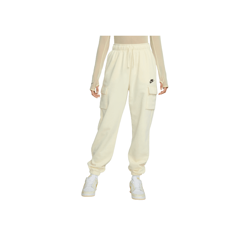 achat Pantalon cargo Nike femme NSW CLUB FLEECE crème face