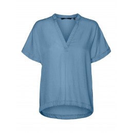 achat T-shirt Femme Vero Moda VMLILIANA SS TOP GA Bleu face avant