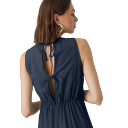 achat Combinaisons Femme Vero Moda VMMYMILO SL CULOTTE JUMPSUIT WVN GA Bleu marine profil arrière porté