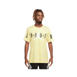 achat T-shirt Homme Nike Jordan M J JD AIR STRETCH SS CREW Jaune face avant