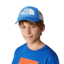 achat Casquette The North Face Enfant KIDS FOAM TRUCKER Bleu face avant porté