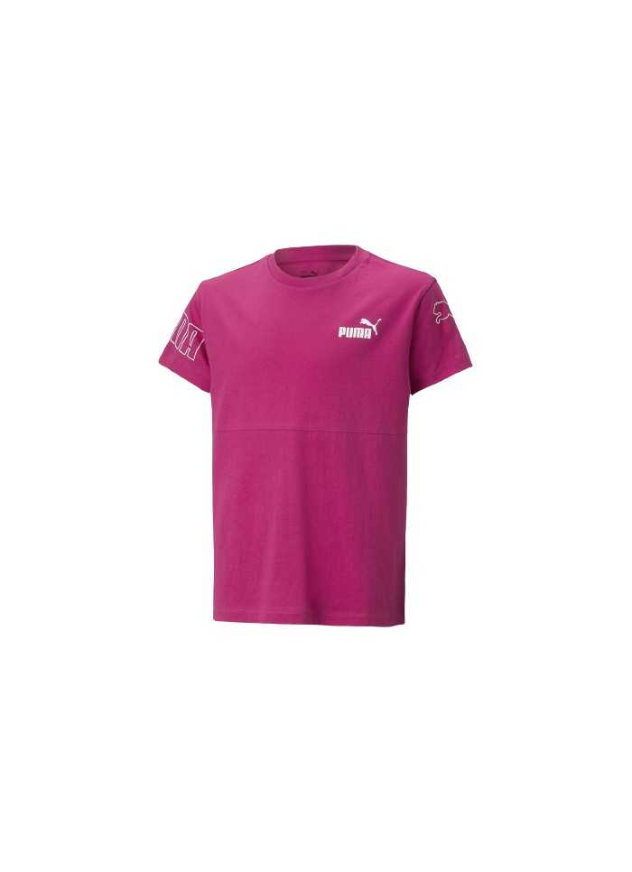achat T-shirt Puma Fille G PP CLRBLK TEE Rose face