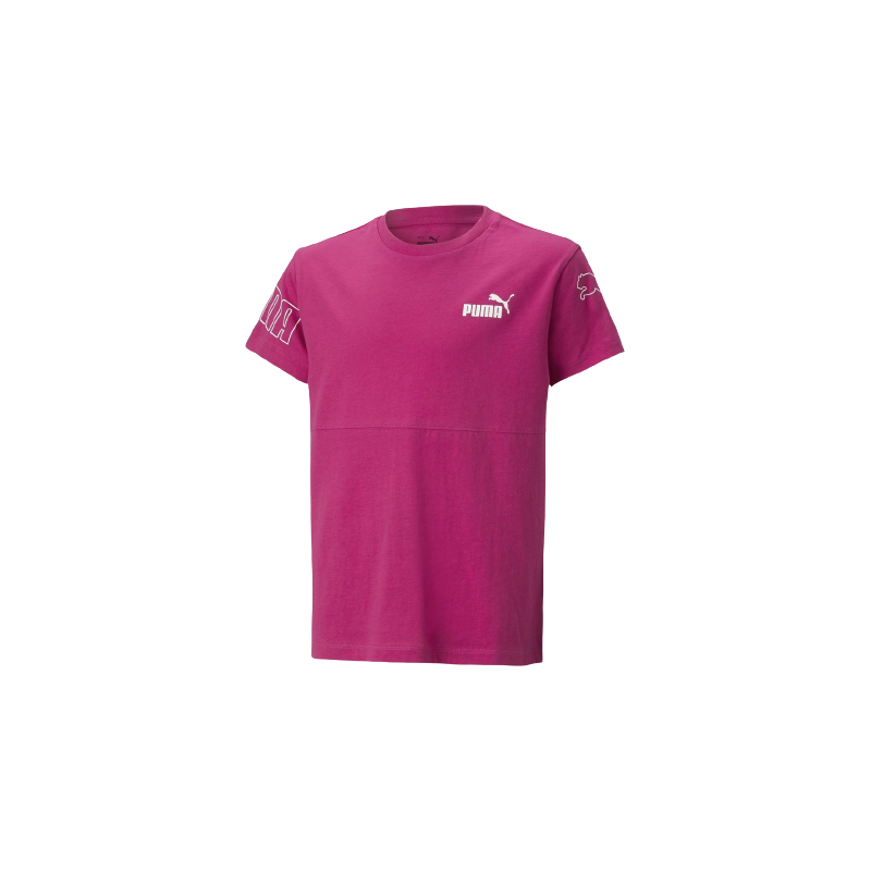 achat T-shirt Puma Fille G PP CLRBLK TEE Rose face