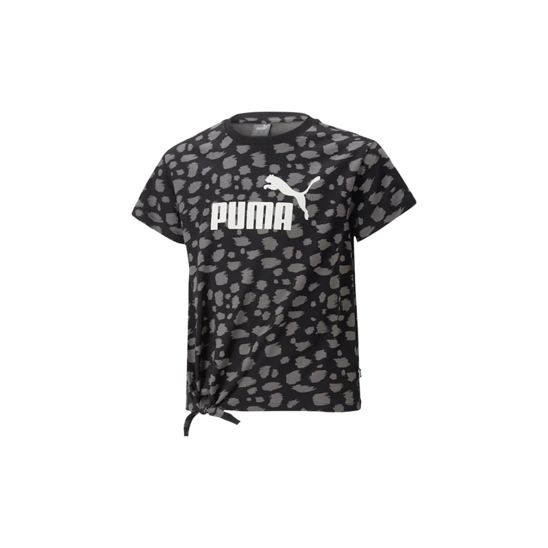 achat T-shirt Puma Fille G ESS+ ANIML AOP TEE Noir face