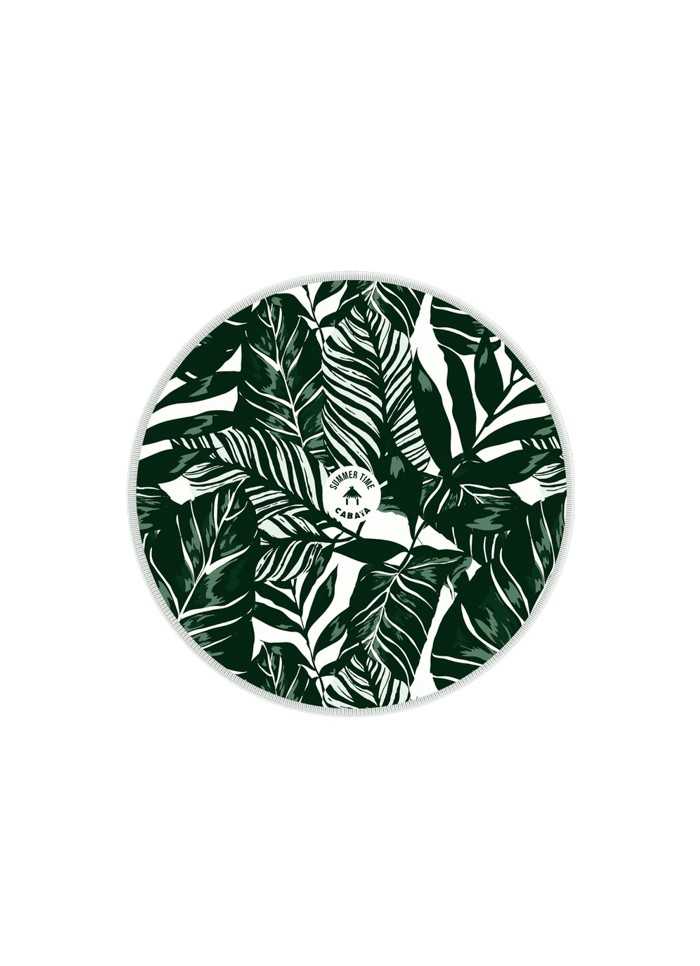 achat Serviette de plage ronde Cabaïa Bali à plat