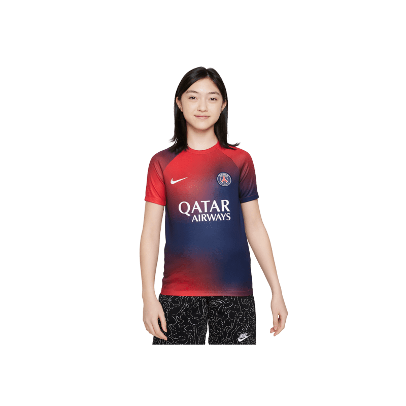 achat Maillot d'avant-match PSG 2023-2024 enfant face