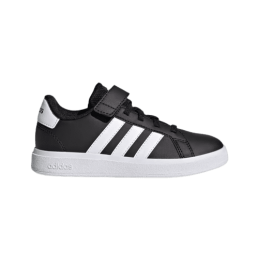 achat Chaussure Adidas garçon GRAND COURT 2.0 EL K noir profil droit