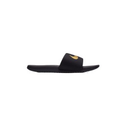 achat Claquette Nike enfant KAWA SLIDE (GS/PS) noir/doré profil droit