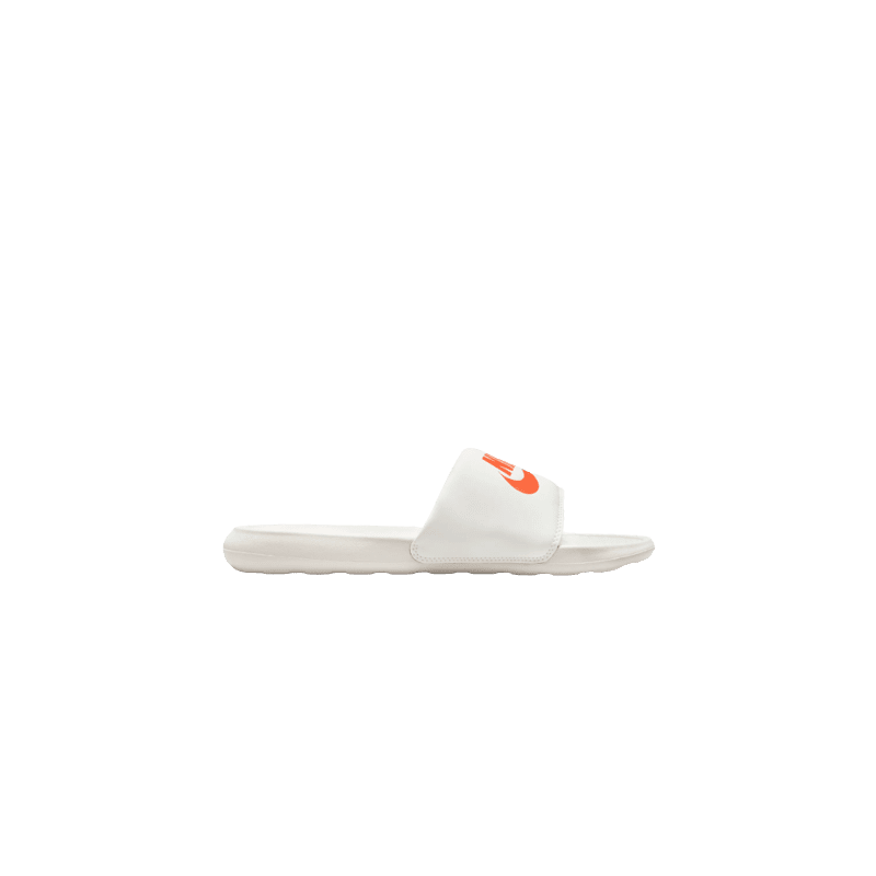 achat Claquette Nike homme VICTORI ONE SLIDE blanc/orange profil droit