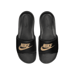 achat Claquette Nike homme VICTORI ONE SLIDE noir/doré dessus