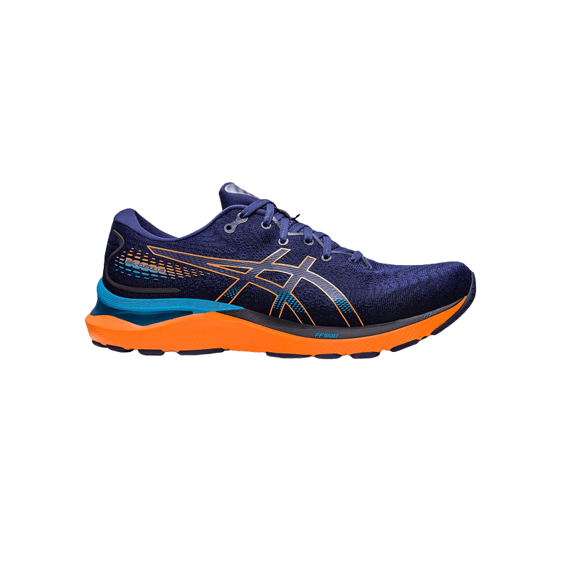 achat Chaussure de running Asics femme GEL-CUMULUS 24 bleu profil droit