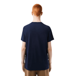 T-Shirt Lacoste Homme COLS ROULES CORE ESSENTIALS Bleu arrière