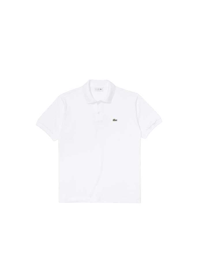 Polos Lacoste Homme CORE ESSENTIALS blanc face