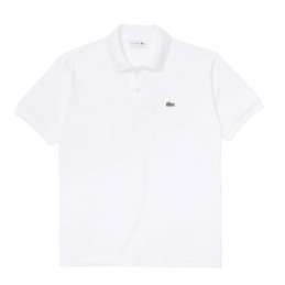 Polos Lacoste Homme CORE ESSENTIALS blanc face