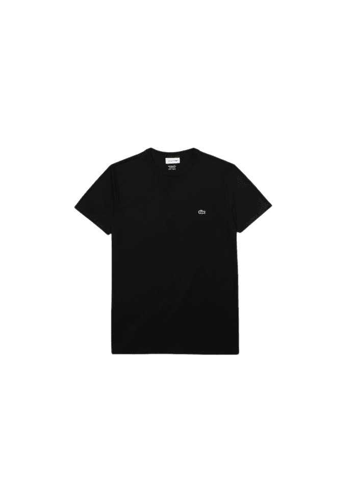 Tee-shirt LACOSTE Homme et COLS ROULES CORE ESSENTIALS noir face