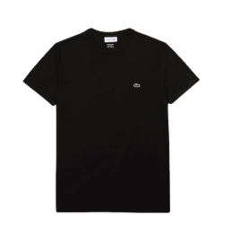 Tee-shirt LACOSTE Homme et COLS ROULES CORE ESSENTIALS noir face