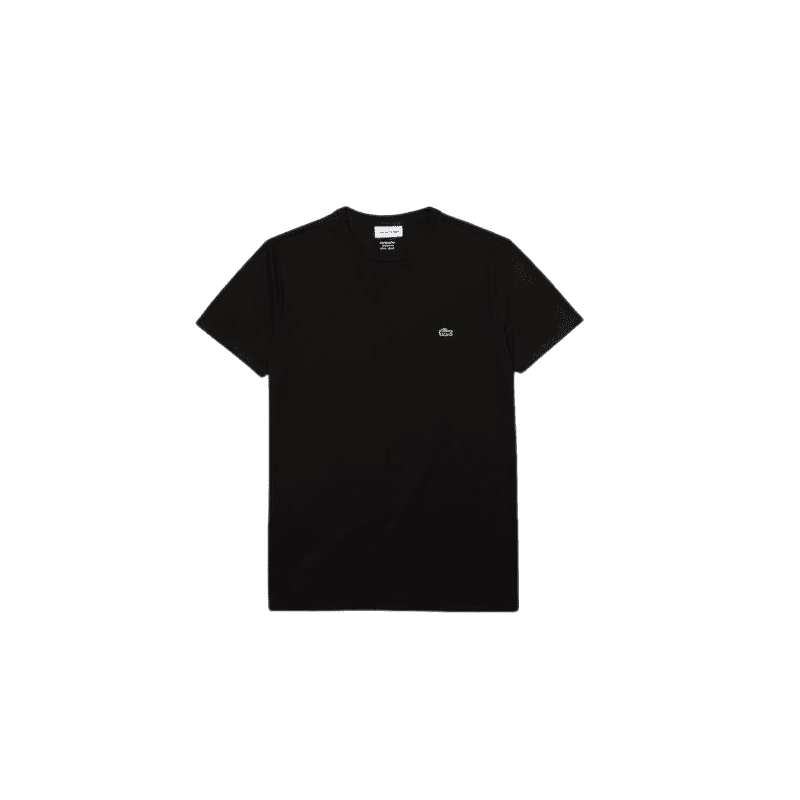 Tee-shirt LACOSTE Homme et COLS ROULES CORE ESSENTIALS noir face