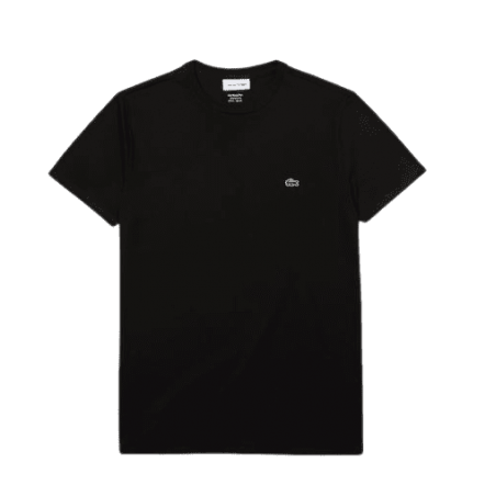 Tee-shirt LACOSTE Homme et COLS ROULES CORE ESSENTIALS noir face