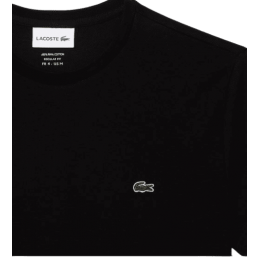 Tee-shirt LACOSTE Homme et COLS ROULES CORE ESSENTIALS noir haut