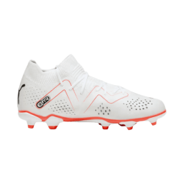 achat Chaussure de football Puma enfant Future Match FG/AG JR blanc/rose profil droit