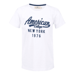 achat T-shirt American College enfant blanc
