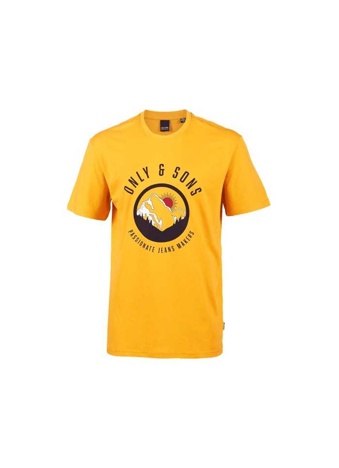 achat T-shirt Only and Sons homme THIERRY jaune