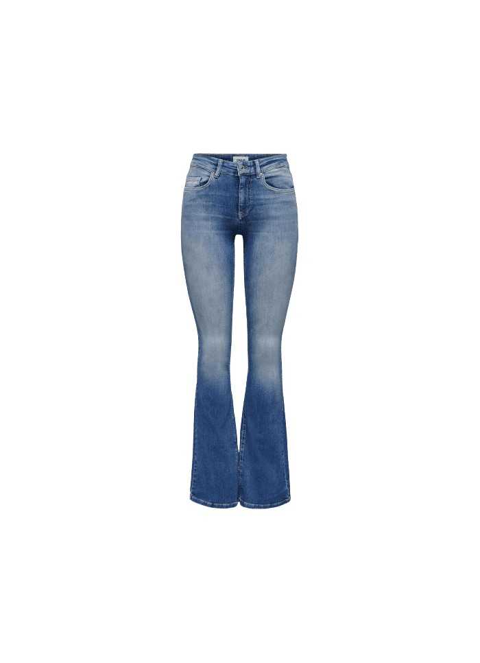achat Jean Only femme BLUSH MID FLARED REA1319 face