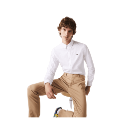 Achat chemise Lacoste homme CORE ESSENTIALS blanche look
