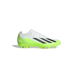 Achat chaussures de football Adidas X CRAZYFAST.3 FG homme blanches et jaunes face