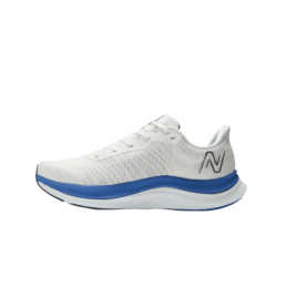 Chaussures de running homme New Balance Fuell Cell propal V4 blanc/bleu gauche