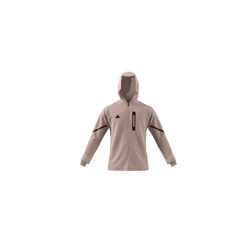 Achat Veste à capuche Adidas Homme Designed for Gameday Taupe face