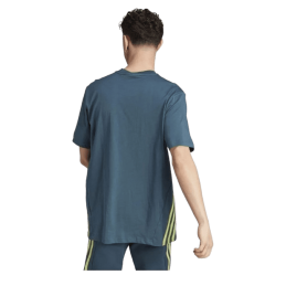 achat T-shirt Adidas Homme 3 bandes FUTURE ICONS bleu dos