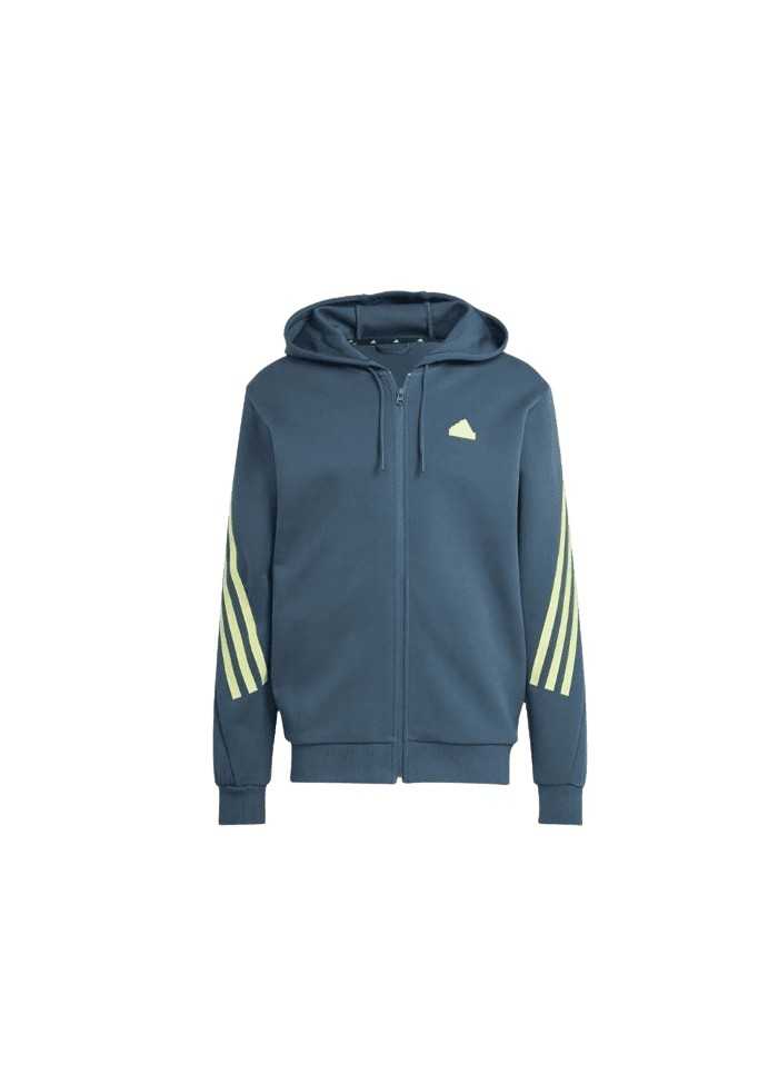 Achat Veste à capuche zippée à 3 Bandes FUTURE ICONS Homme Bleu face