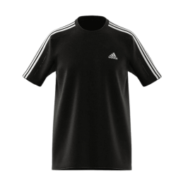 Achat T-shirt Adidas Homme à 3 bandes en Jersey Essentials Noir face