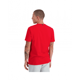 AChat T-shirt à manches courtes Le coq sportif Homme ESSENTIELS Rouge dos mannequin