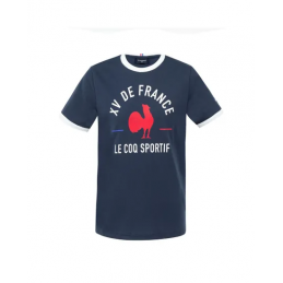 Achat T-shirt Le coq Sportif Enfant FANWEAR SS N1 Bleu (FFR) face