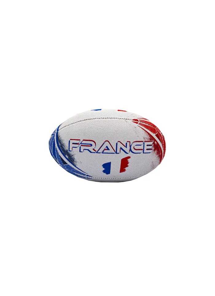 Achat Mini Ballon de rugby FRANCE Blanc face