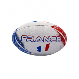 Achat Mini Ballon de rugby FRANCE Blanc face
