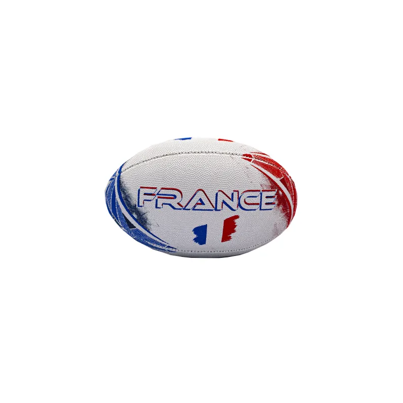 Achat Mini Ballon de rugby FRANCE Blanc face