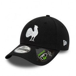 Achat Casquette rugby REPREVE 9FORTY FFORUG (FFR) Noire profil