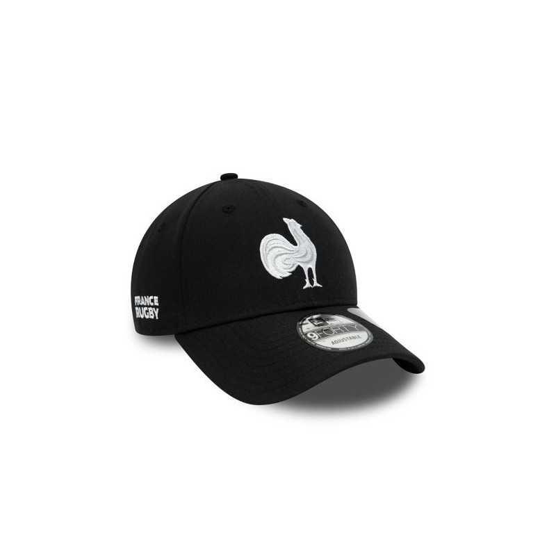 Achat Casquette rugby REPREVE 9FORTY FFORUG (FFR) Noire face