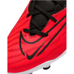 Achat Chaussure de foot à crampons Nike Junior PHANTOM GX CLUB FG/MG Rouge détails dessus
