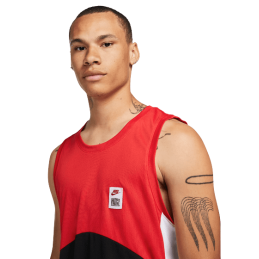 Achat maillot de basketball Nike homme STARTING5 noir/rouge poitrine