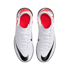 Achat Chaussures de football Nike enfant MERCURIAL VAPOR 15 CLUB TF blanches dessus