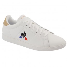 Achat Chaussure Le coq sportif COURTSET OPTICAL Blanches face