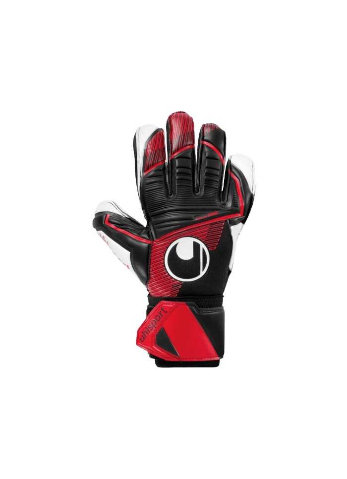 Achat Gants de gardien Uhlsport POWERLINE SUPERSOFT noir/rouge face