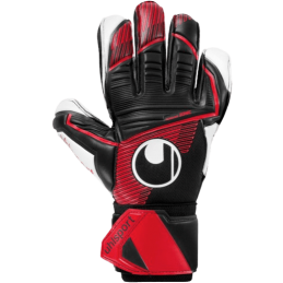 Achat Gants de gardien Uhlsport POWERLINE SUPERSOFT noir/rouge face